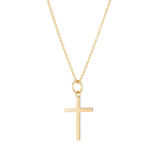 Argento 18k Gold Plated Classic Cross Necklace