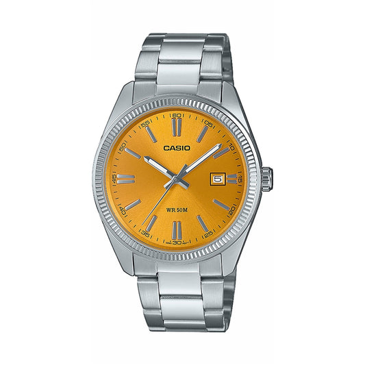 Casio MTP Yellow Dial Watch MTP-1302PD-9AVEF