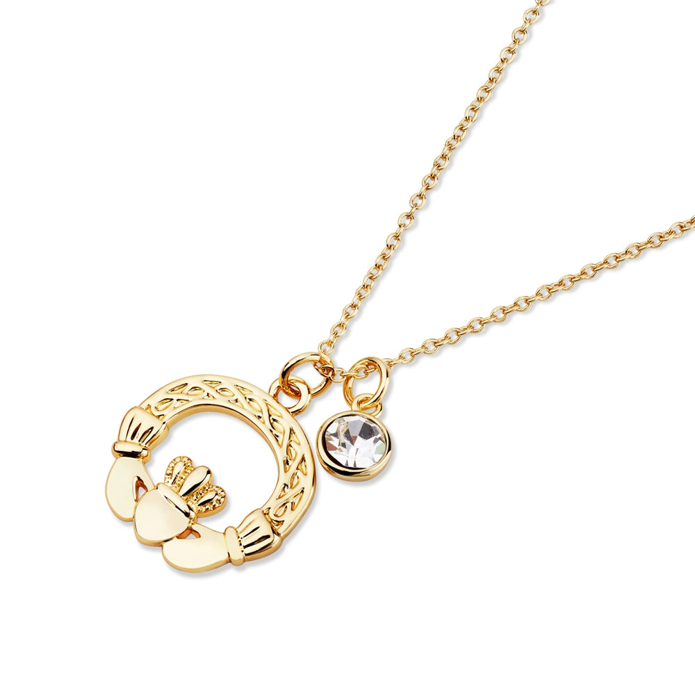 Karma Gold Claddagh Fine Chain Necklace