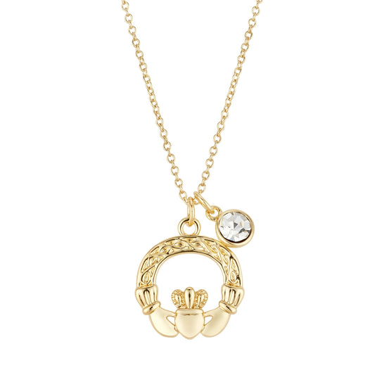Karma Gold Claddagh Fine Chain Necklace