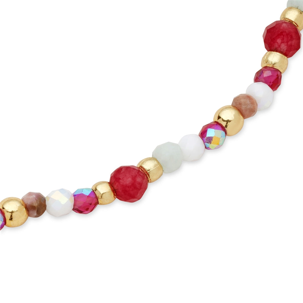 Karma Gold Red Heart Set of 2 Bracelets