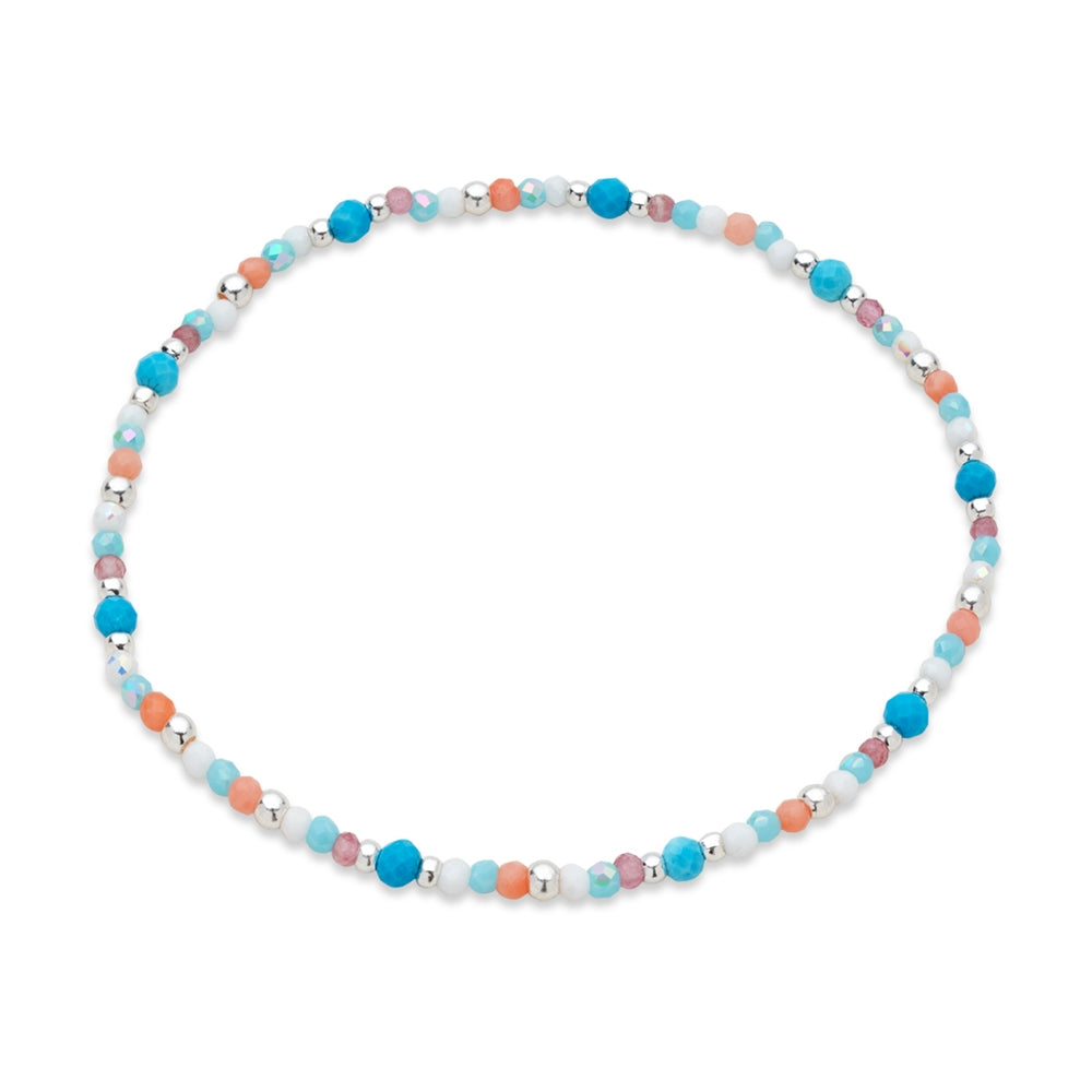 Karma Silver Starfirsh Turquoise Set of 2 Bracelets