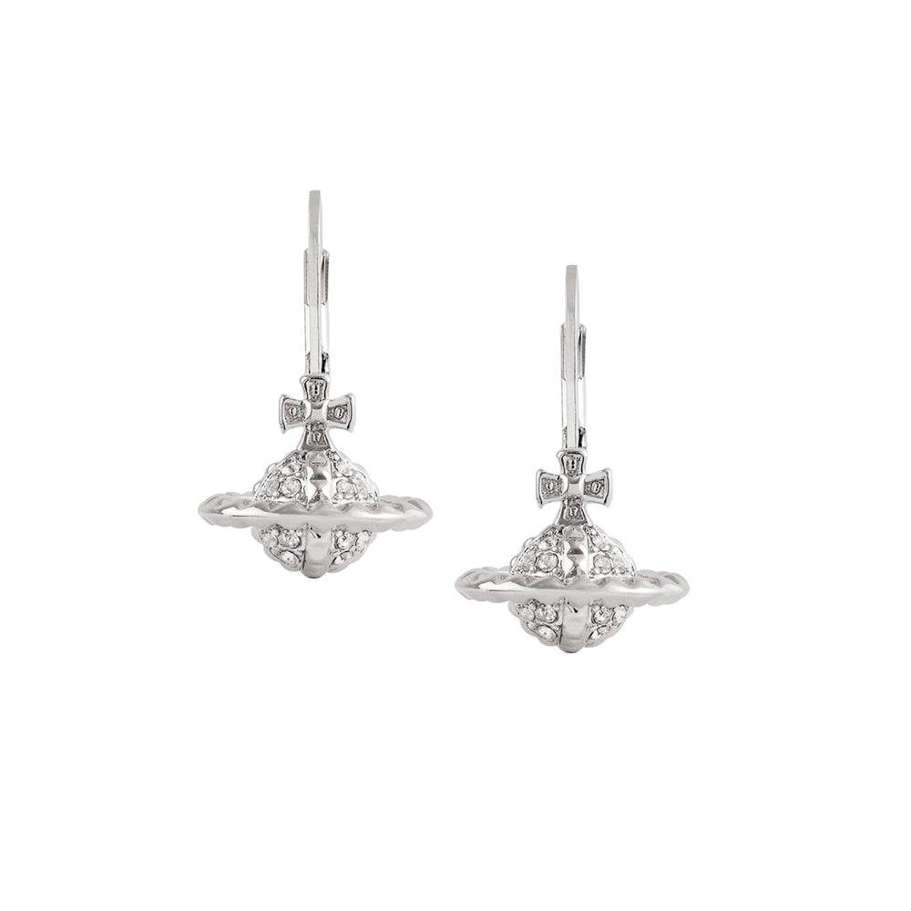 Vivienne Westwood Silver Mayfair Small Orb Drop Earrings