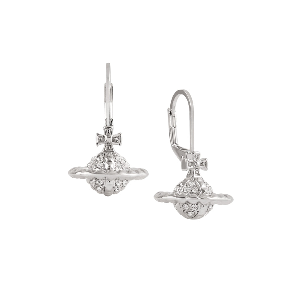 Vivienne Westwood Silver Mayfair Small Orb Drop Earrings