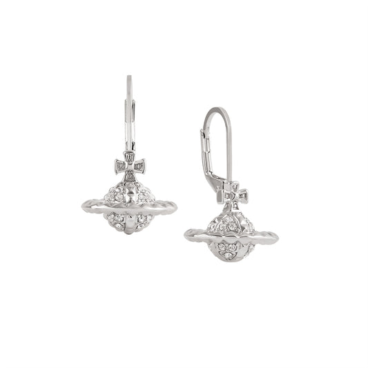 Vivienne Westwood Silver Mayfair Small Orb Drop Earrings