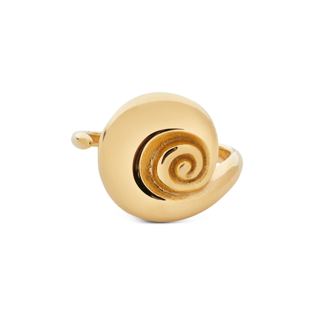 Over & Over Gold Chunky Swirl Open Ring