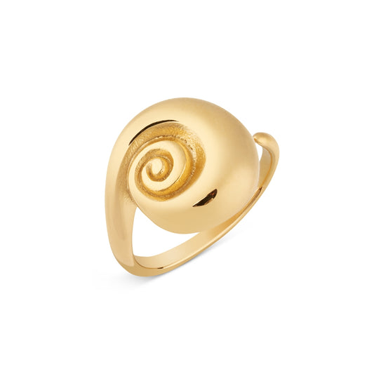 Over & Over Gold Chunky Swirl Open Ring