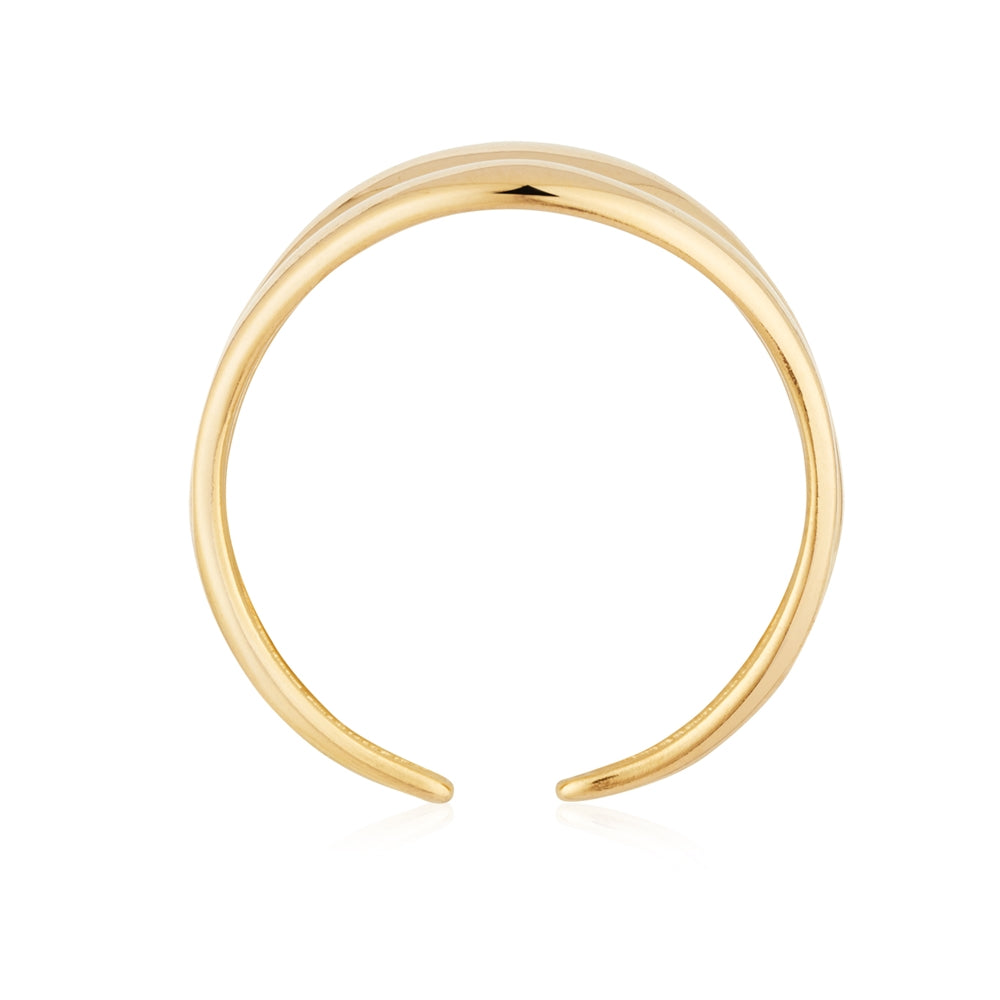 Over & Over Gold 3 Band Open Ring