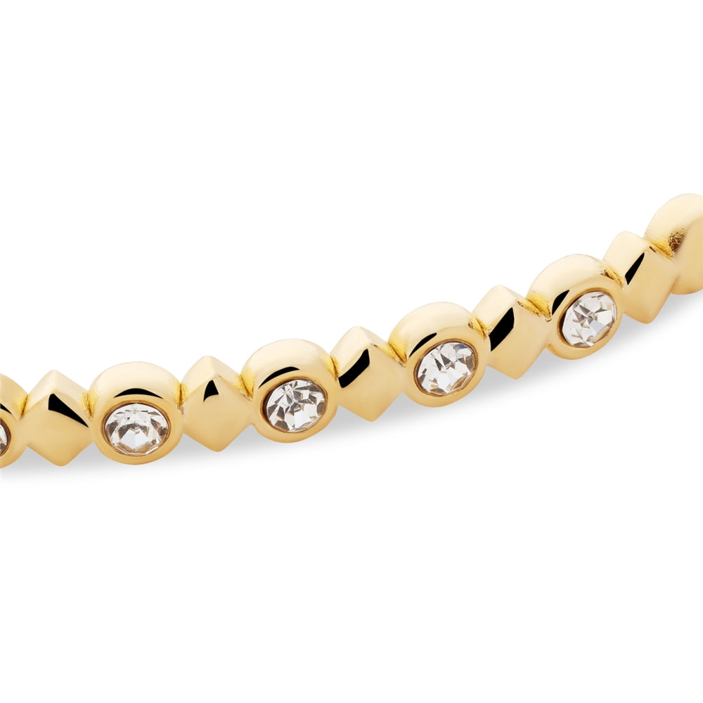Over & Over Gold Hinge Bubble Bangle