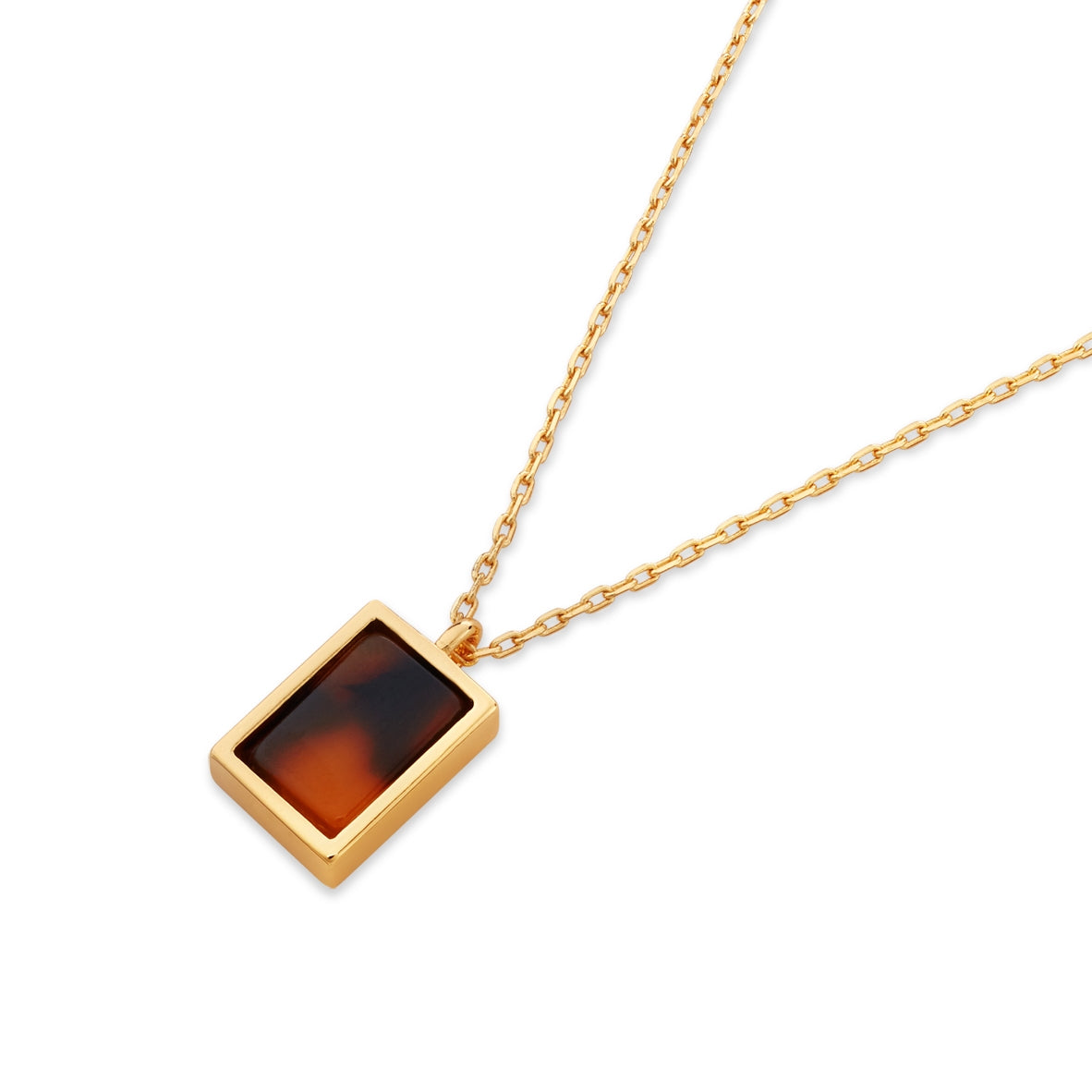 August Woods Gold Tortoiseshell Necklace