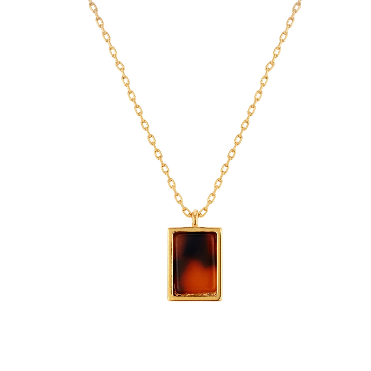 August Woods Gold Tortoiseshell Necklace