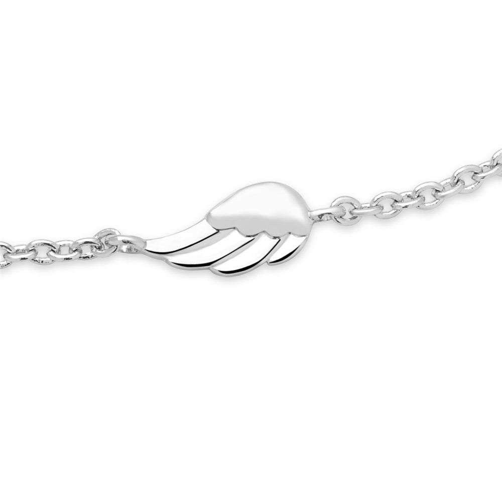 August Woods Silver Kids Mini Wing Pull Bracelet