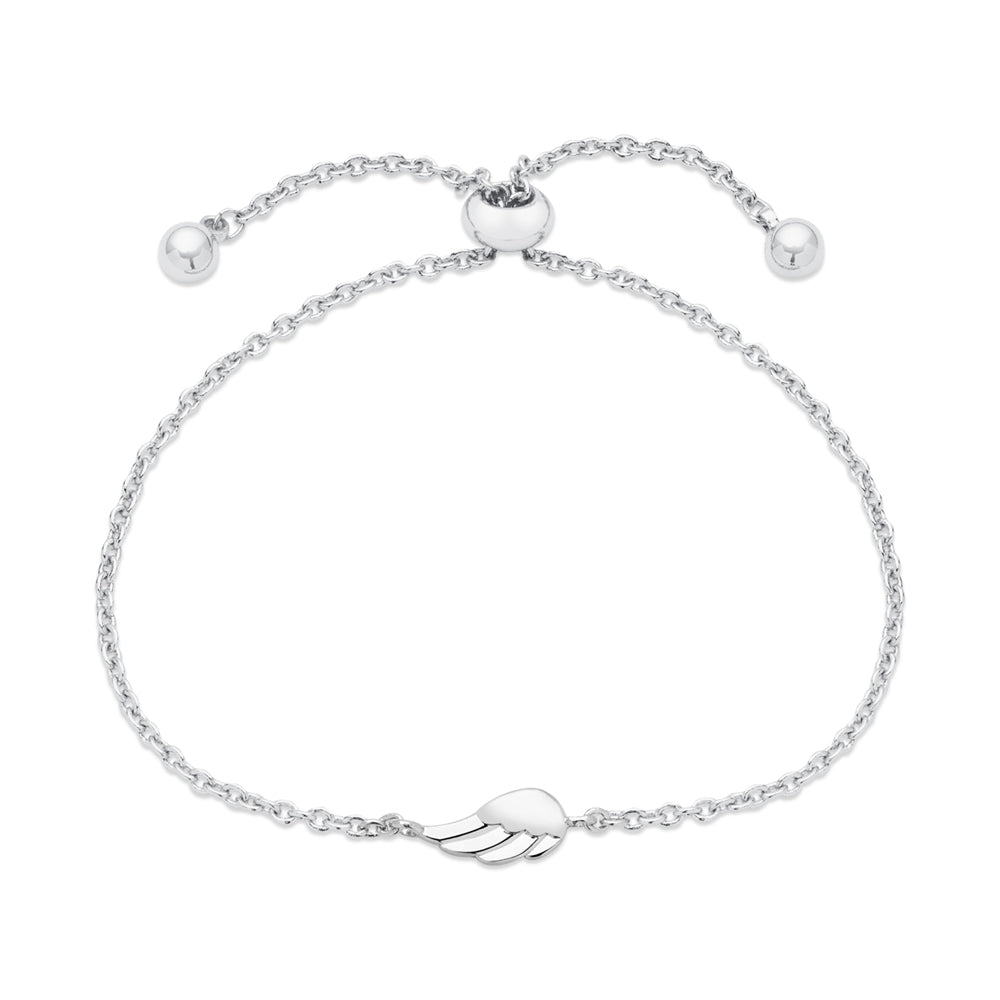 August Woods Silver Kids Mini Wing Pull Bracelet