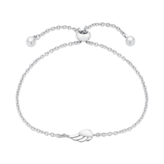 August Woods Silver Kids Mini Wing Pull Bracelet