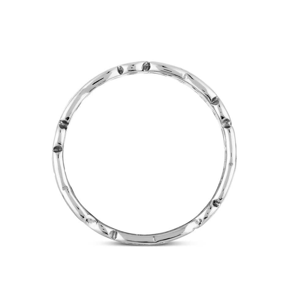 Over & Over Silver Stainless Steel Men's Celtic Knot Ring