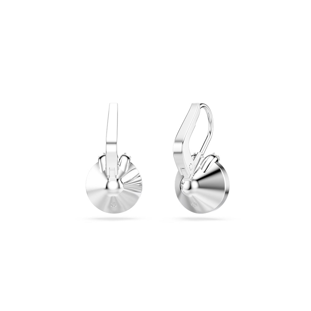 Swarovski Silver Bella Blue Round Drop Earrings