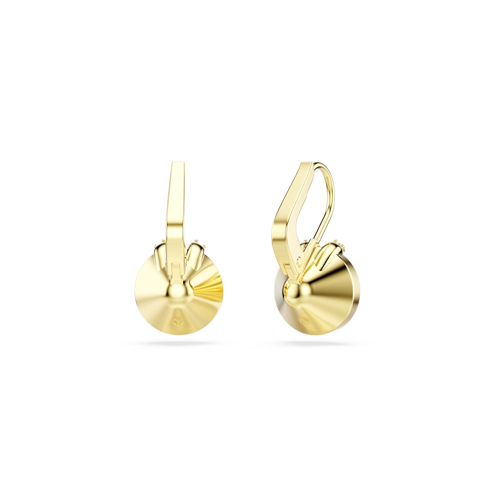 Swarovski Gold Bella Emerald Drop Earrings