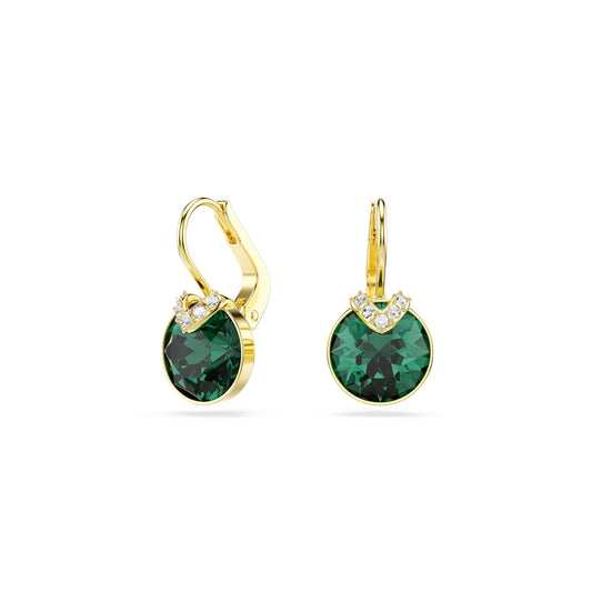 Swarovski Gold Bella Emerald Drop Earrings