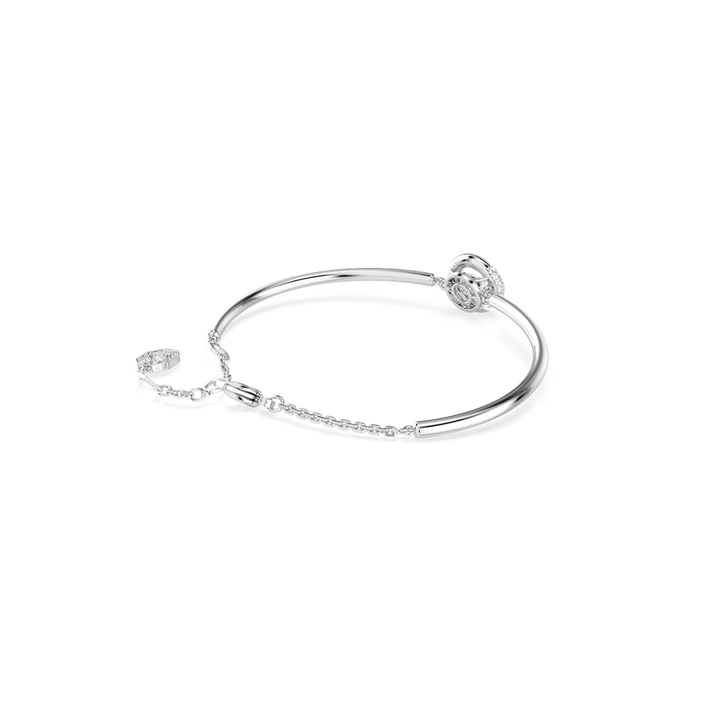 Swarovski Silver Dextera White Round Cut Bangle