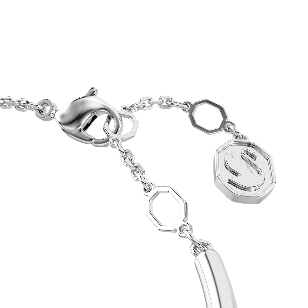Swarovski Silver Dextera White Round Cut Bangle