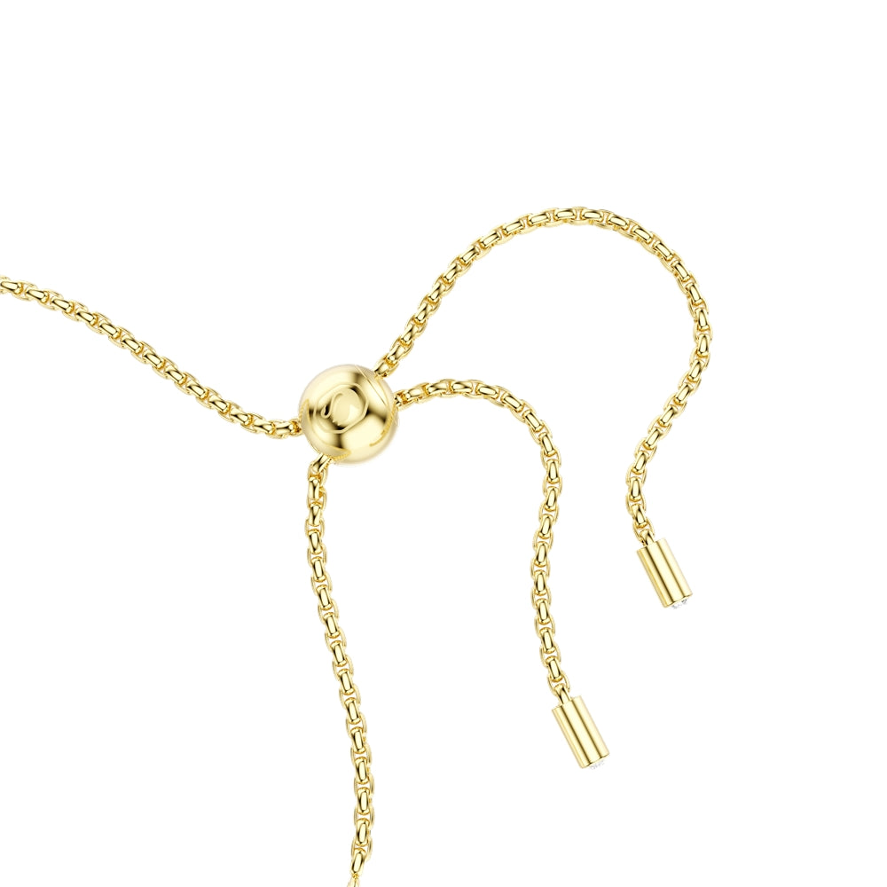 Swarovski Gold Matrix White Round Cut Tennis Bracelet