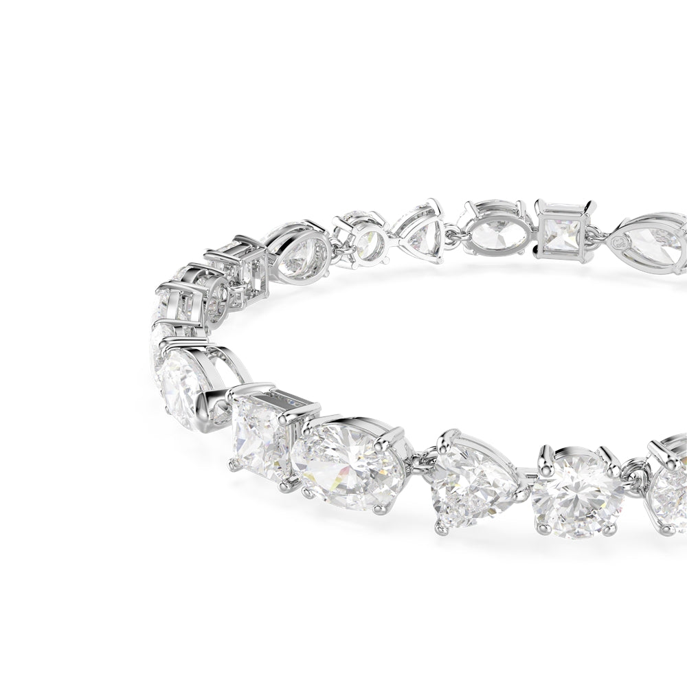 Swarovski Silver Mesmera White Mixed Cut Bracelet