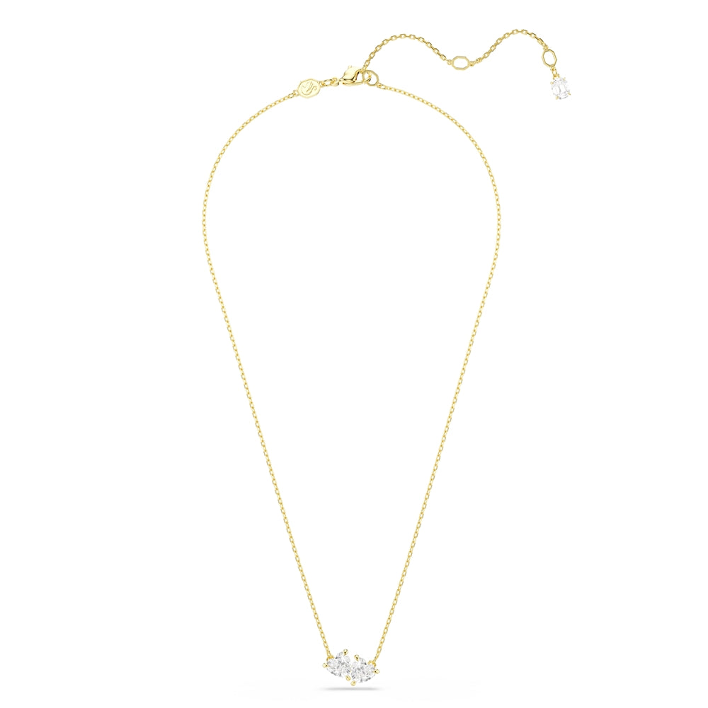 Swarovski Gold Mesmara White Heart Necklace