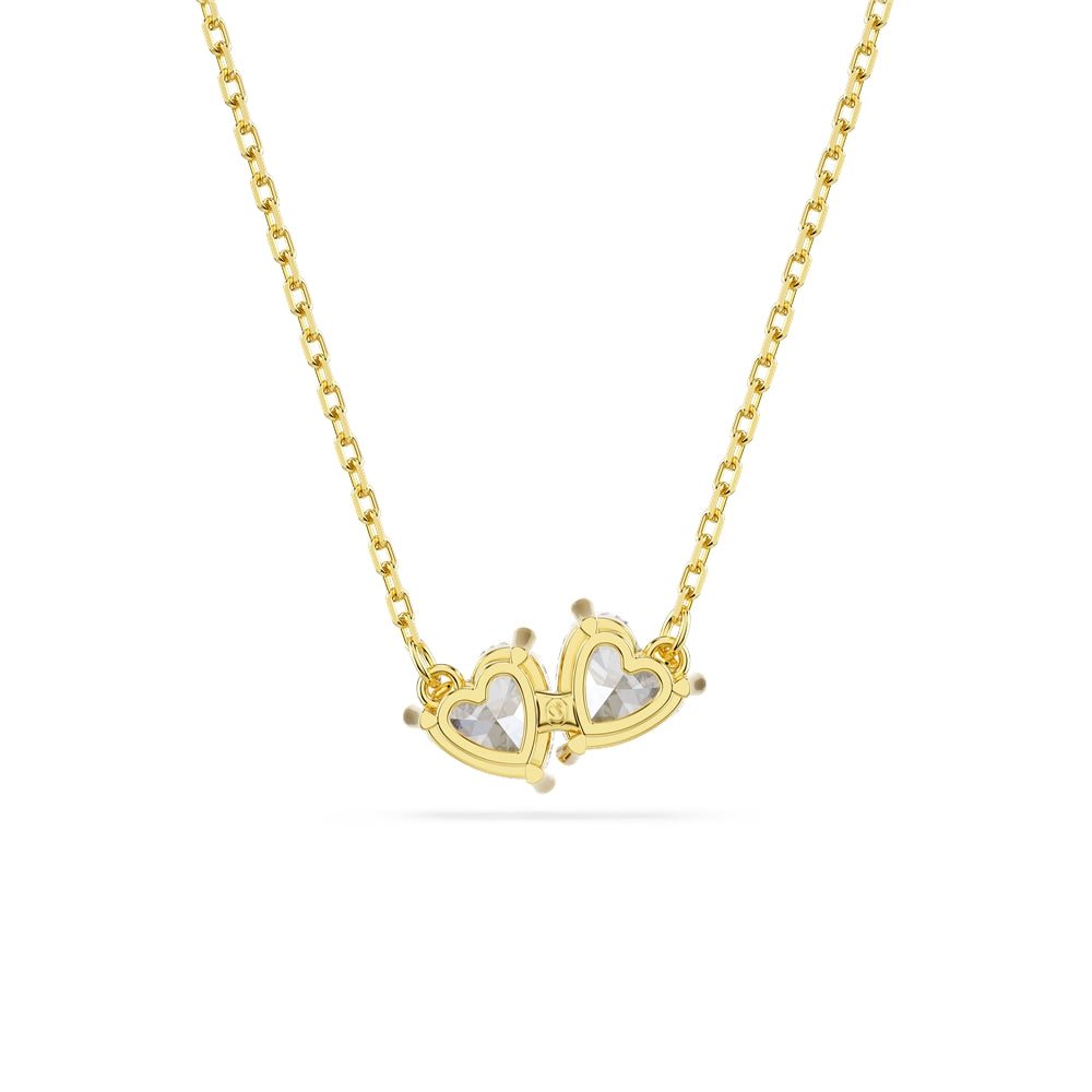 Swarovski Gold Mesmara White Heart Necklace