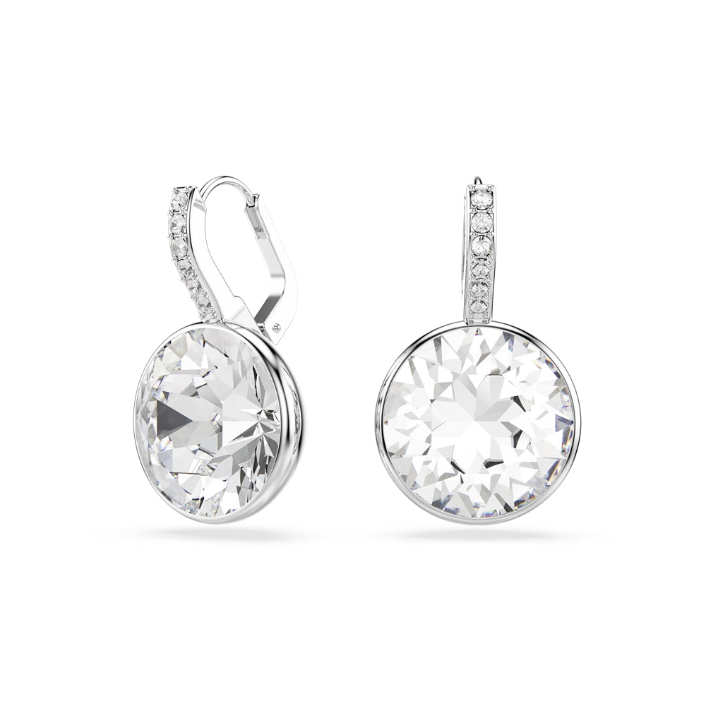 Swarovski Silver Millenia White Round Cut Drop Earrings
