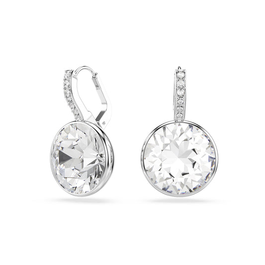 Swarovski Silver Millenia White Round Cut Drop Earrings