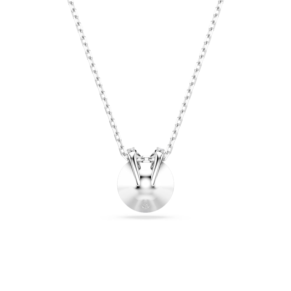 Swarovski Silver Bella V Blue Round Cut Necklace