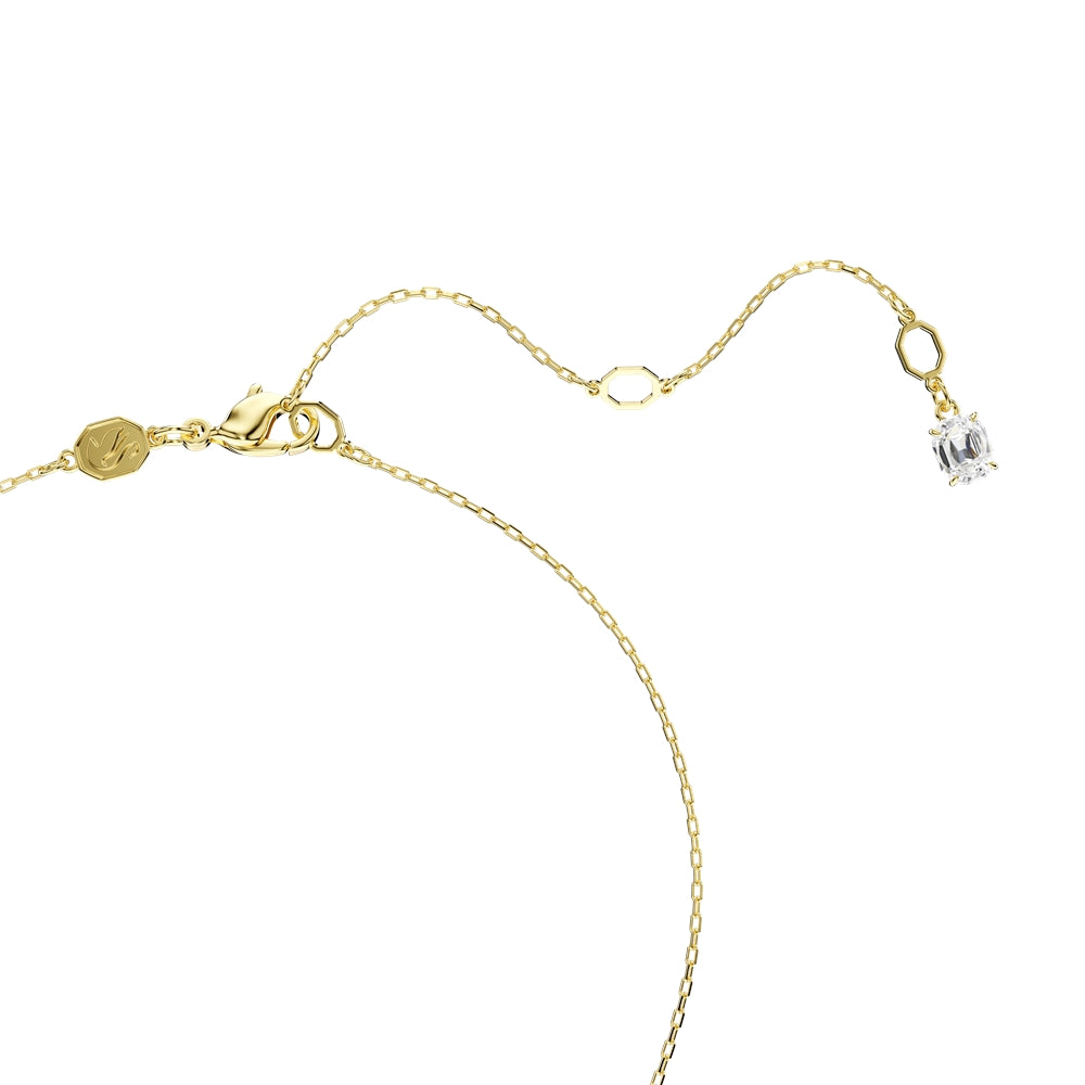 Swarovski Gold Stilla Attract Trilogy Round Cut Necklace