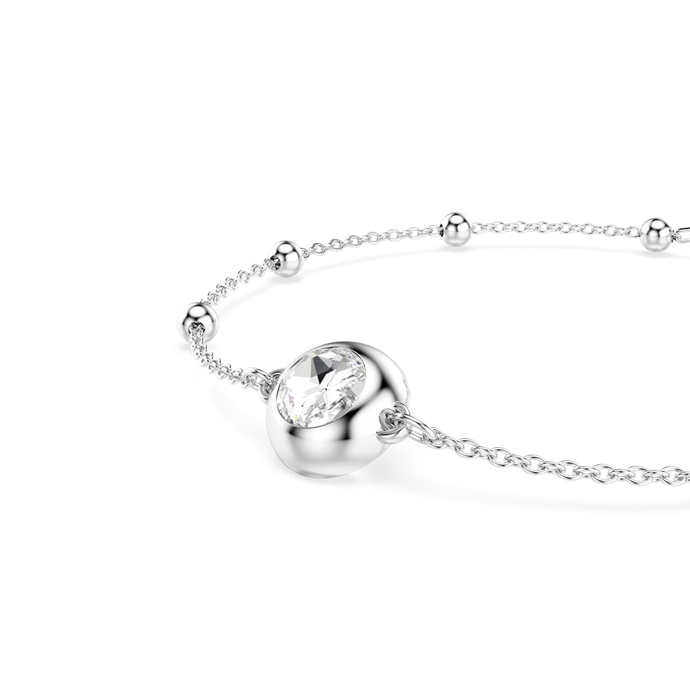 Swarovski Silver Una Angelic White Double Sided Bracelet