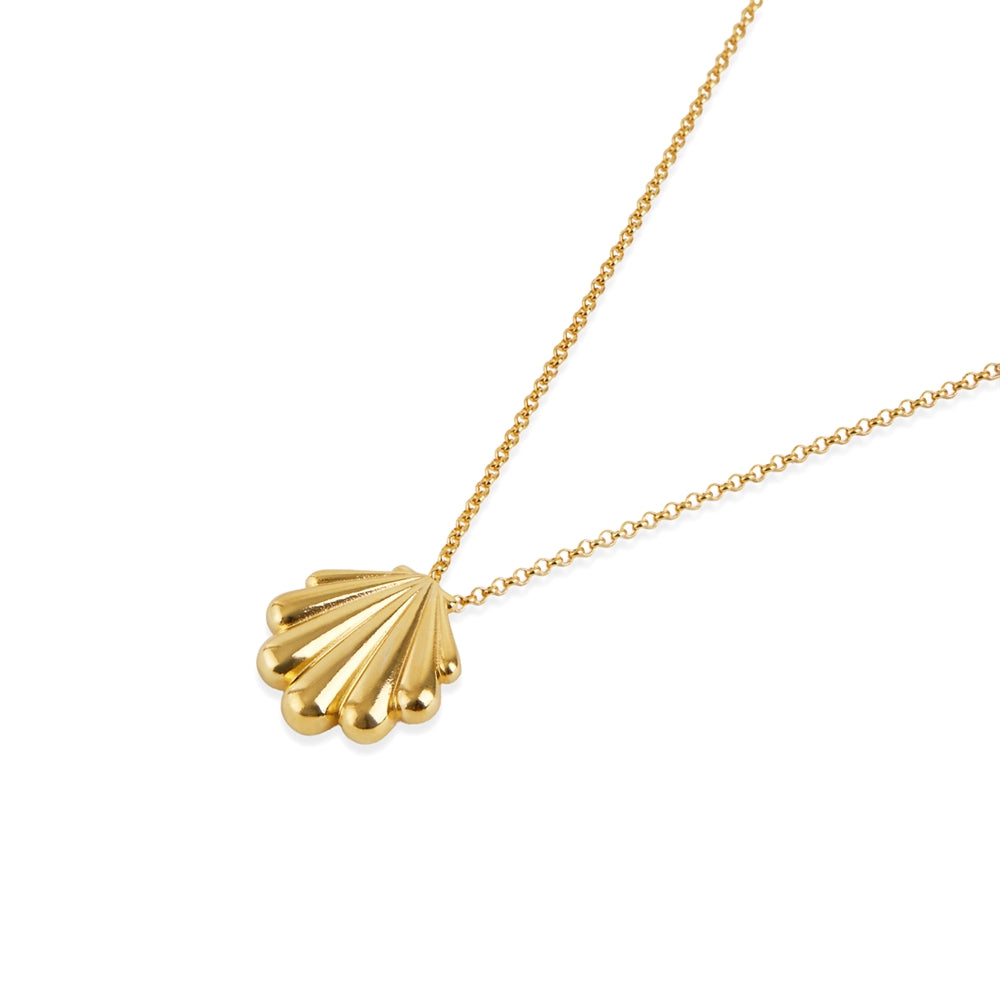 Argento Gold Statement Shell Necklace