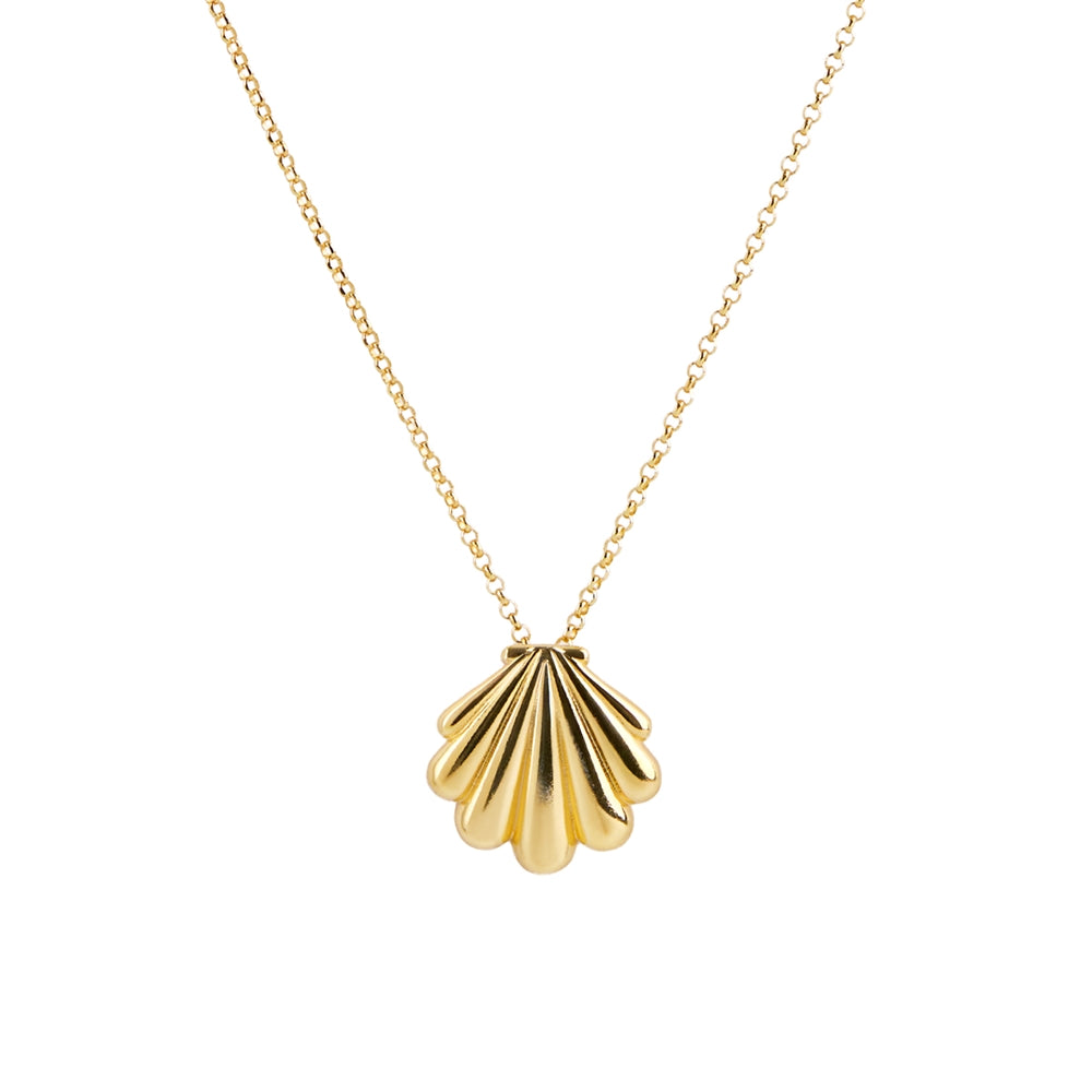 Argento Gold Statement Shell Necklace