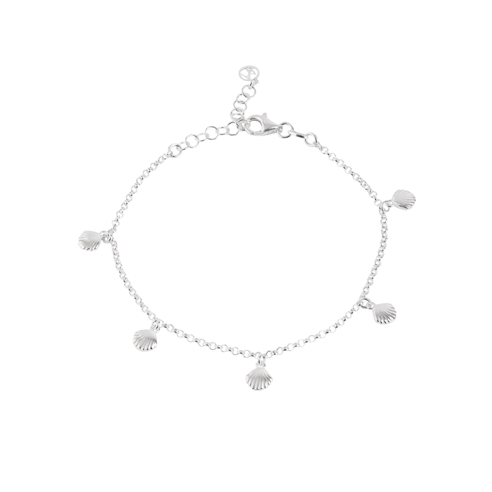 Argento Silver Shell Charm Bracelet