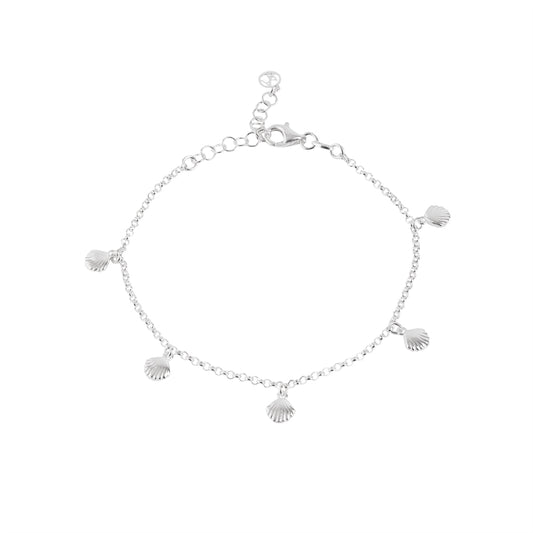 Argento Silver Shell Charm Bracelet