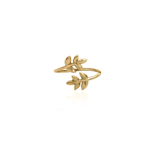 Seek + Find Grow Gold Vine Adjustable Ring
