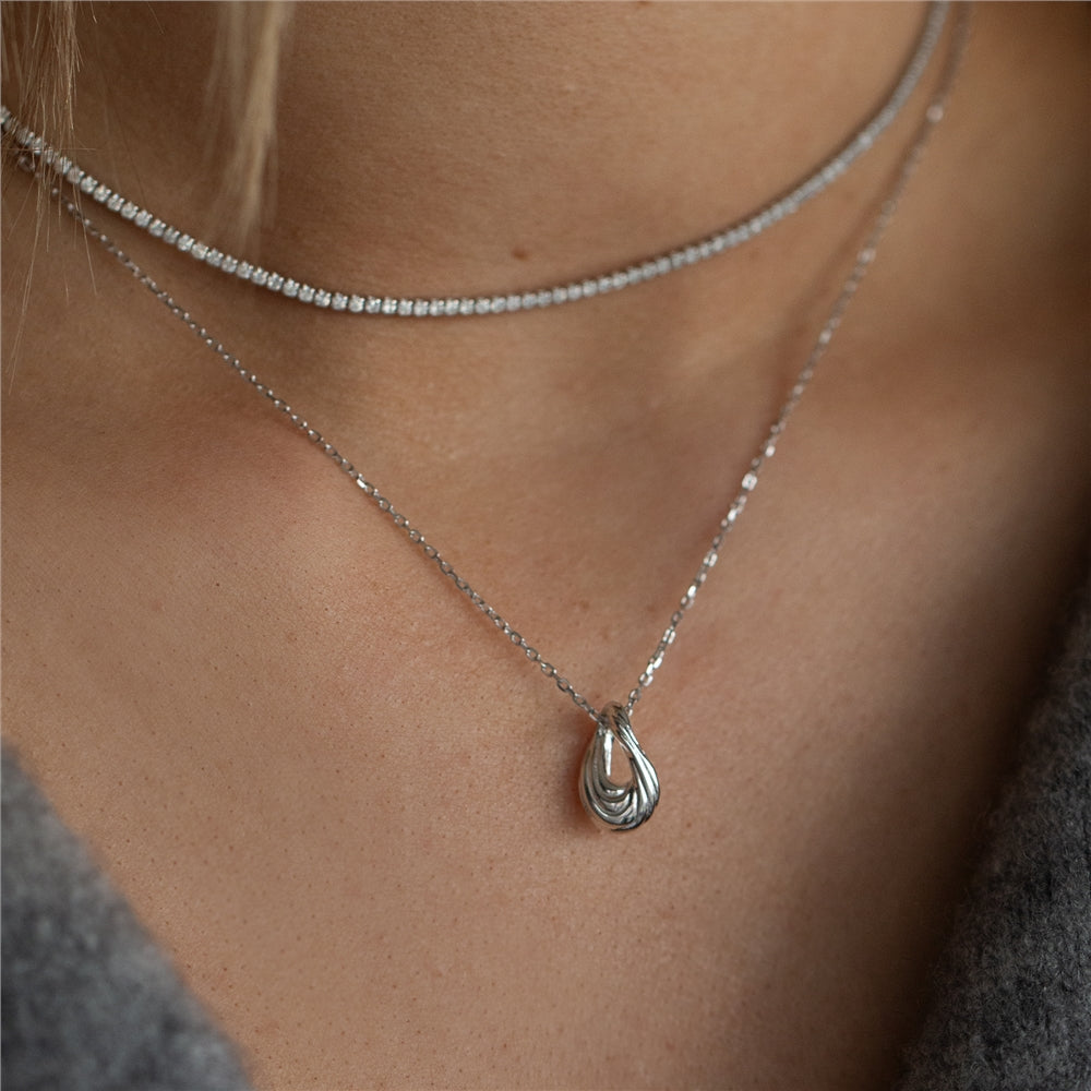 Seek + Find She Is Strong Silver Necklace