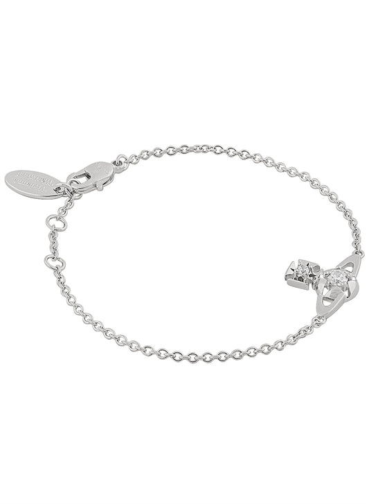 Vivienne Westwood Silver Lee Star CZ Orb Bracelet