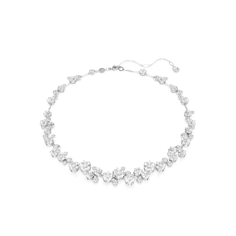 Swarovski Silver Constella Round Cut Rhodium Plated Necklace
