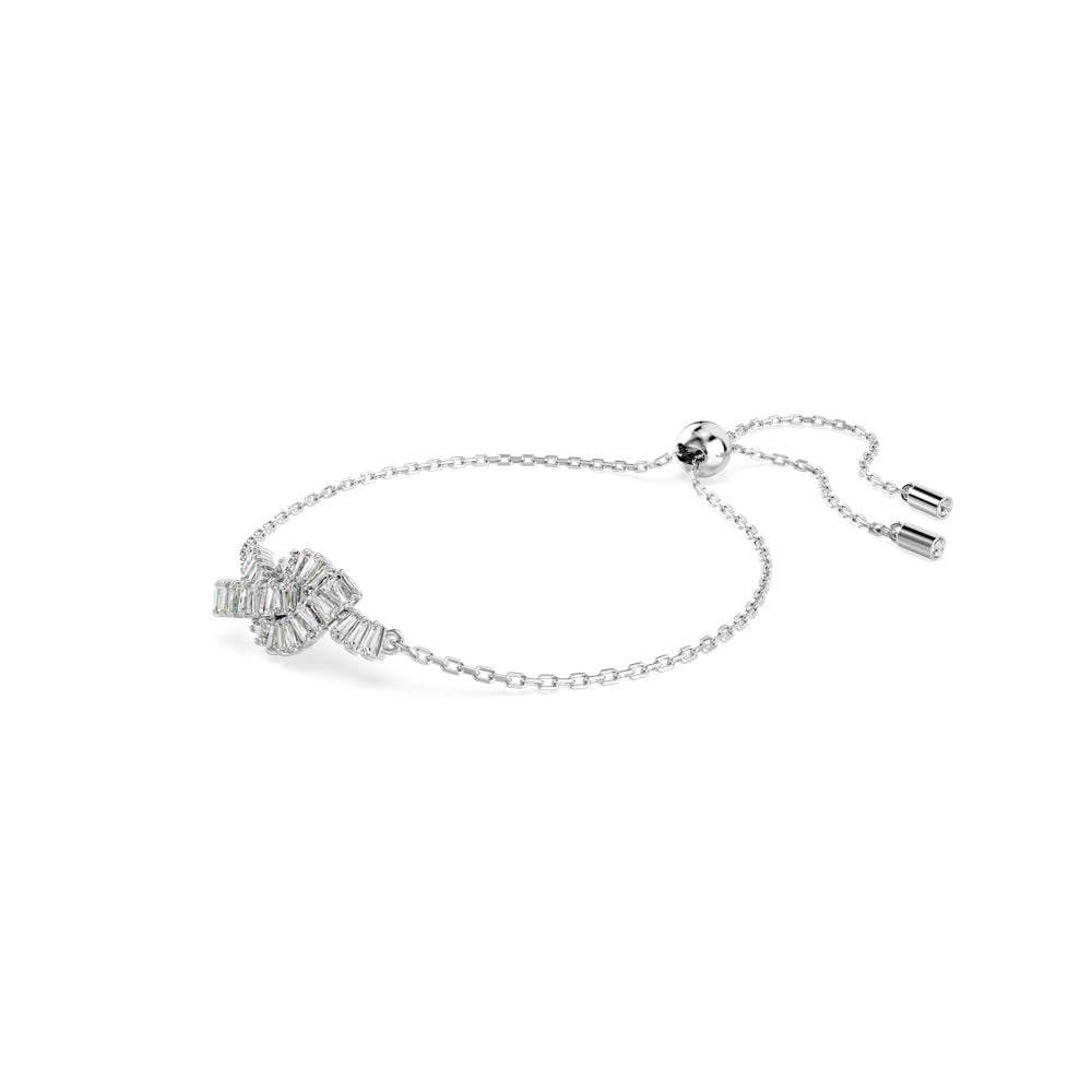Swarovski Silver Matrix Knot White Baguette Bracelet