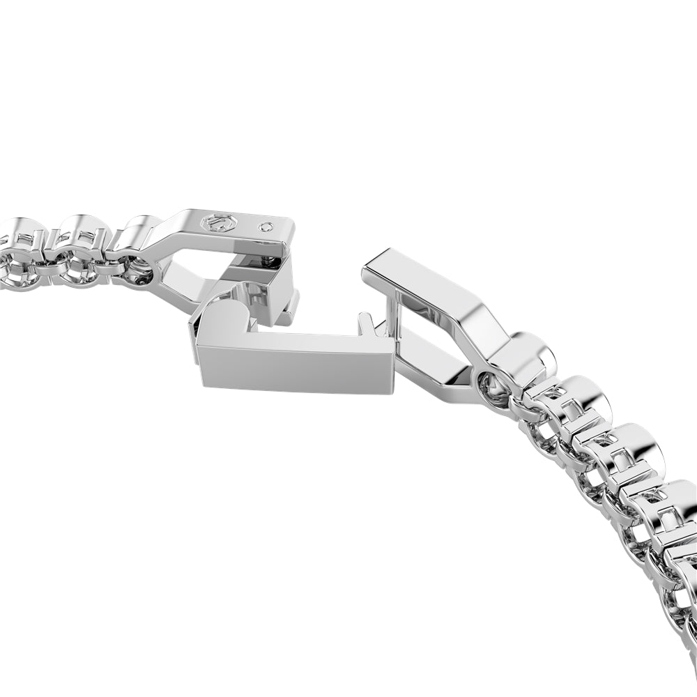 Swarovski Silver Imber Emily Blue Round Cut Tennis Bracelet