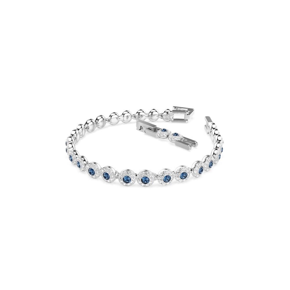 Swarovski Una Angelic Blue Round Cut  Tennis Bracelet