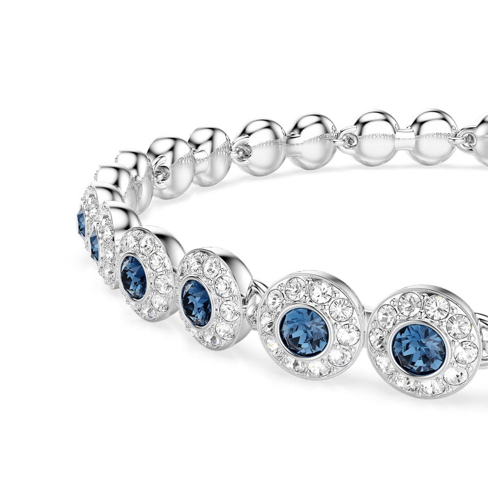 Swarovski Una Angelic Blue Round Cut  Tennis Bracelet