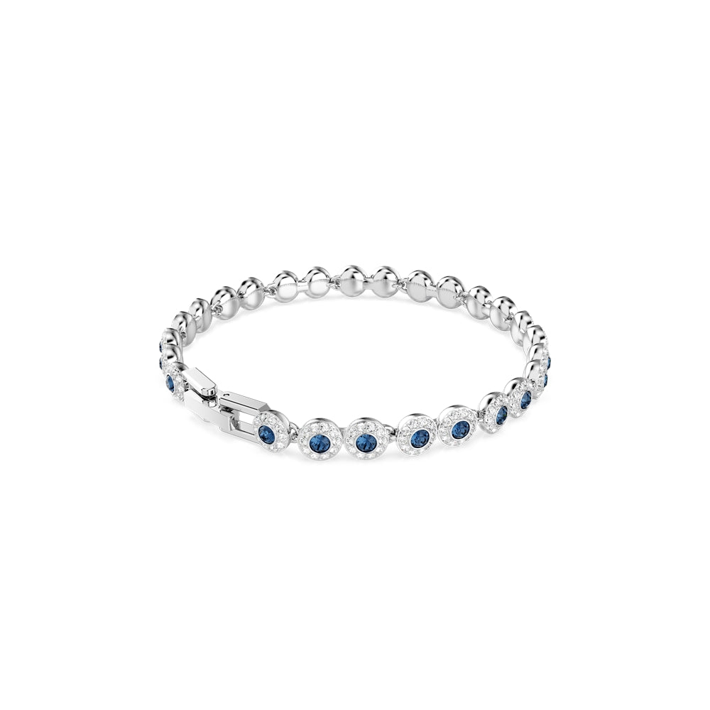 Swarovski Una Angelic Blue Round Cut  Tennis Bracelet
