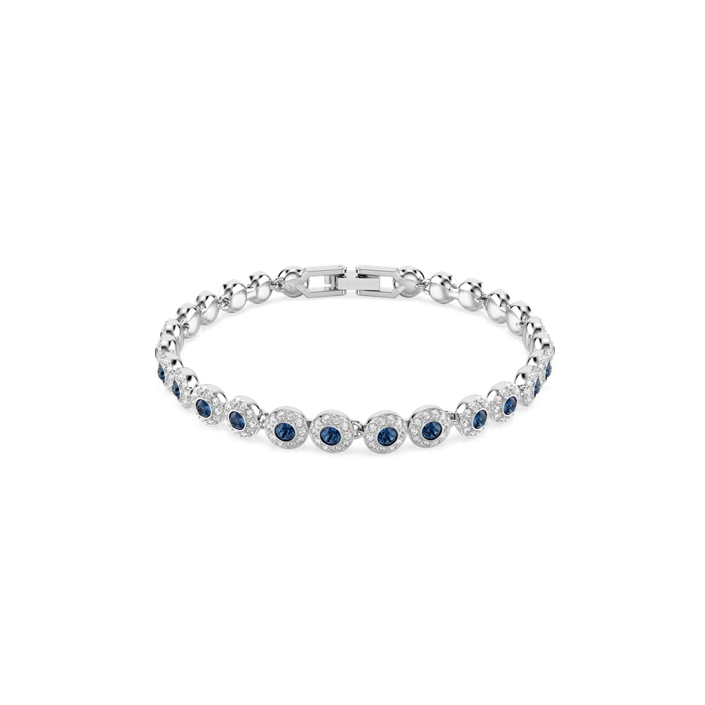 Swarovski Una Angelic Blue Round Cut  Tennis Bracelet