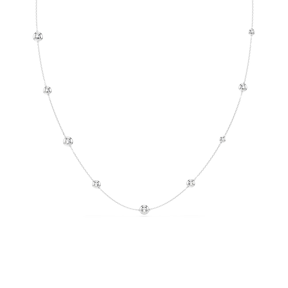 Swarovski Silver Una Angelic White Round Cut Necklace