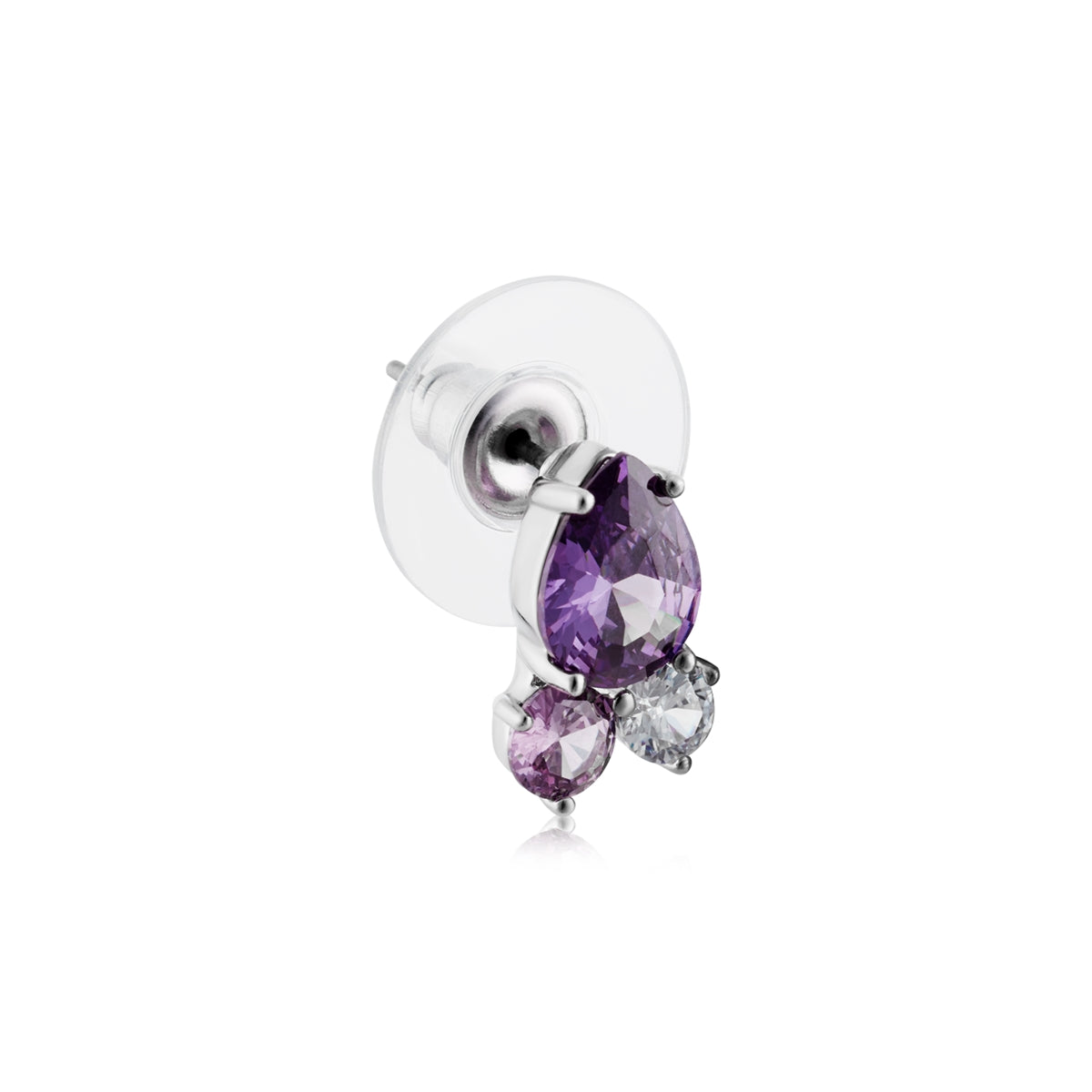 August Woods Silver Cosmic Jewel Cluster Earrings