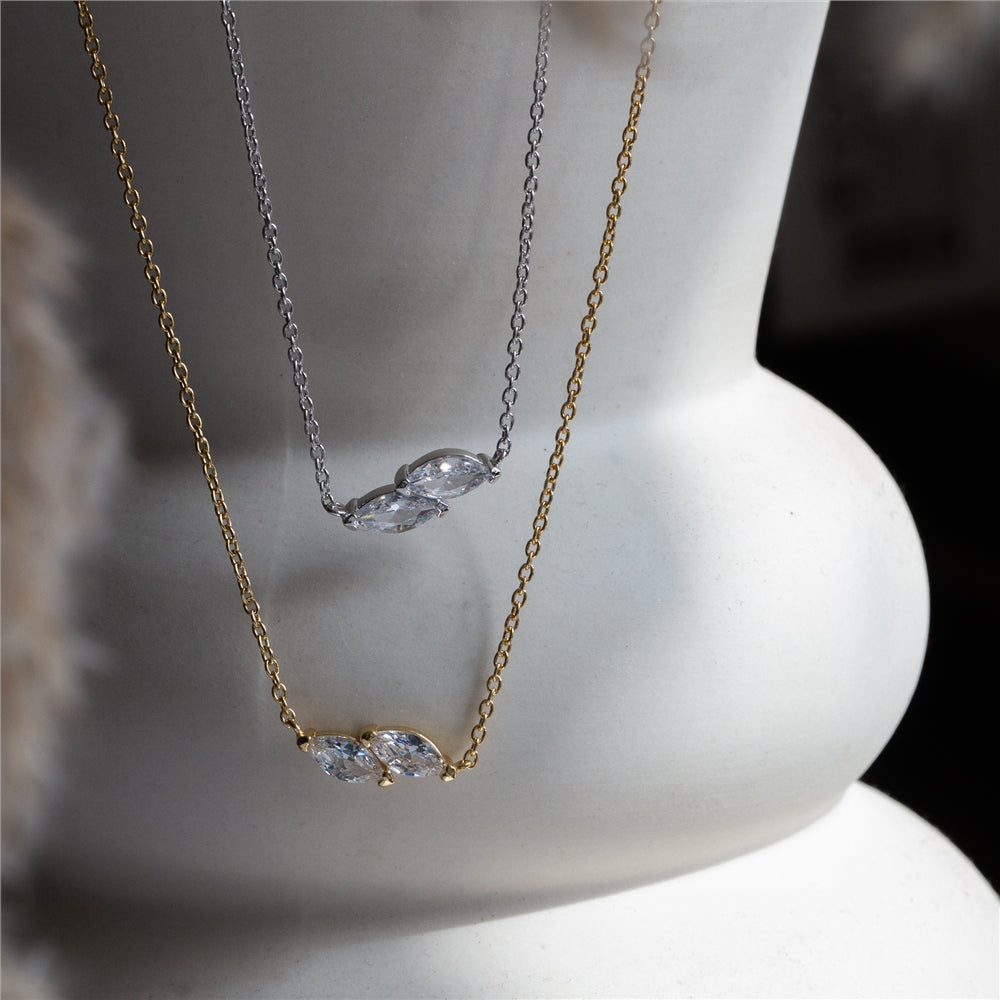 Seek + Find Filled With Light Gold Necklace